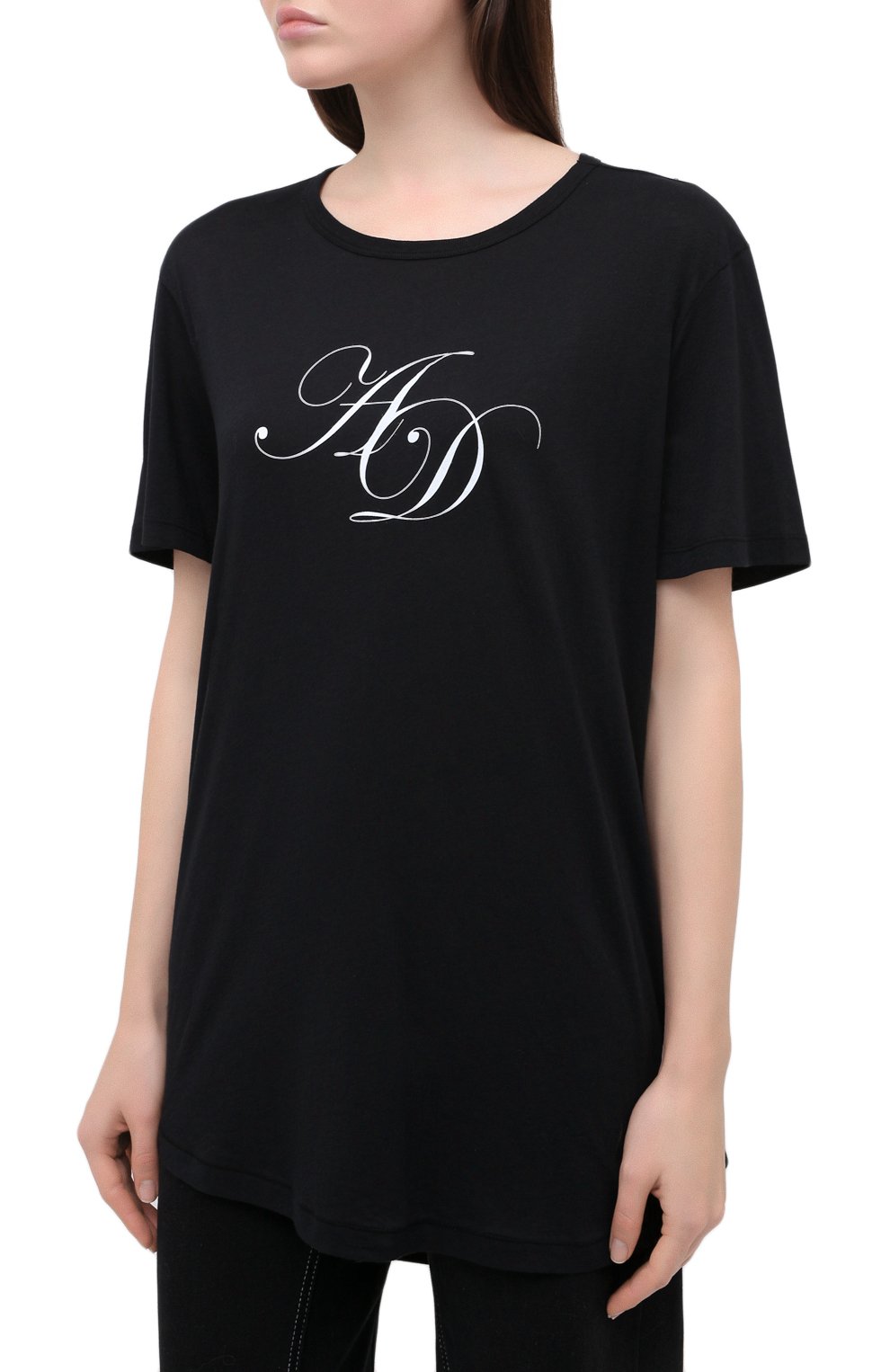 Хлопковая футболка ANN DEMEULEMEESTER, арт. 2002-3979-232-097, фото 3