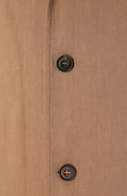 Куртка-рубашка изо льна и шерсти Corneliani 25LI20-2518468 Бежевый  25LI20-2518468 Фото 6