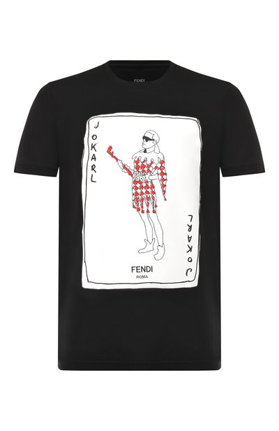 Хлопковая футболка  FENDI, арт. FY0894 A6ZP, фото 1