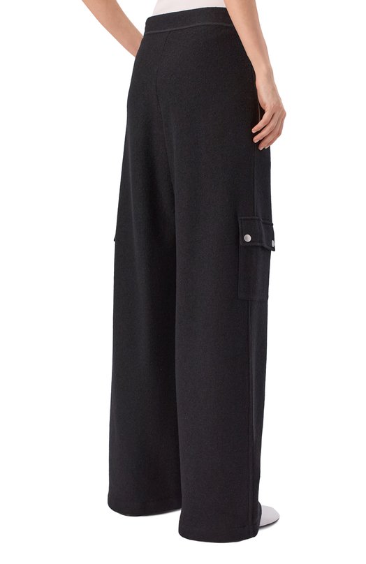 Шерстяные брюки-карго Jil Sander J40KA0283/J41423 Чёрный  J40KA0283/J41423 Фото 4