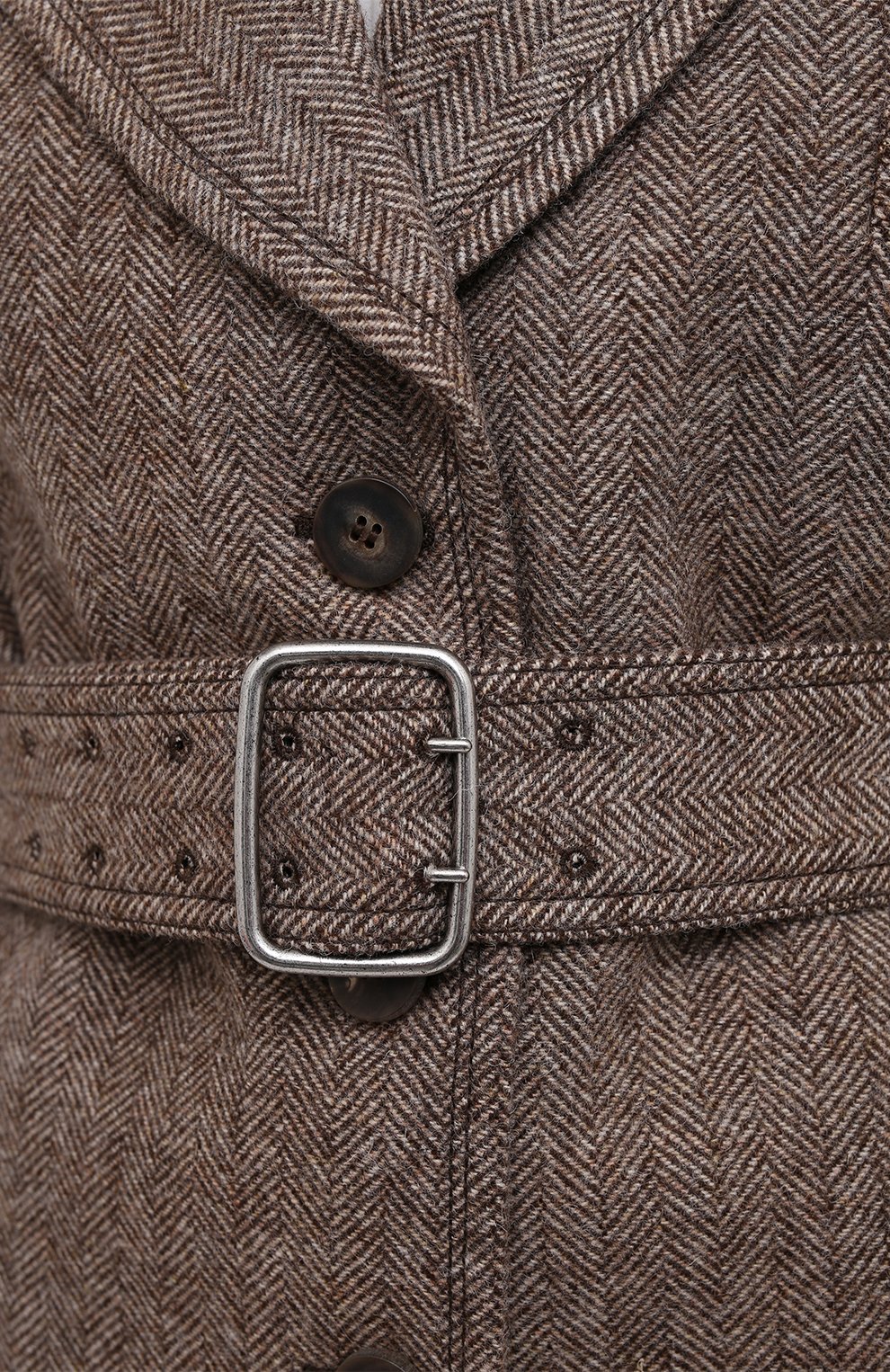 Шерстяной жакет CHLOÉ коричневого цвета по цене 286500 руб., арт. CHC20WVE23078, фото 5 Шерстяной жакет CHLOÉ, арт. CHC20WVE23078, фото 5