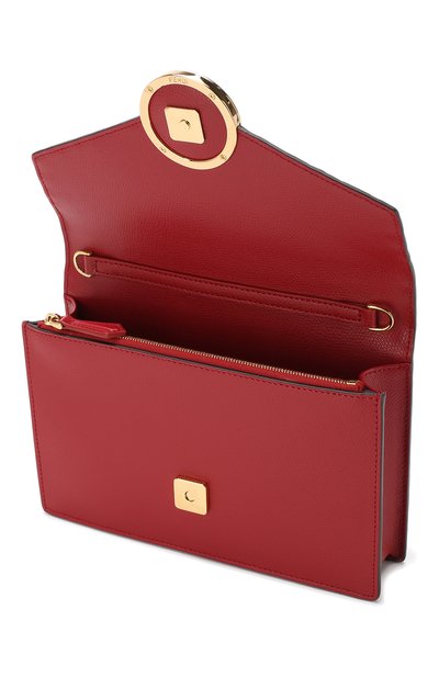 Кожаная сумка FENDI красного цвета по цене 112500 руб., арт. 8BS006 A6CA, фото 4 Кожаная сумка FENDI, арт. 8BS006 A6CA, фото 4