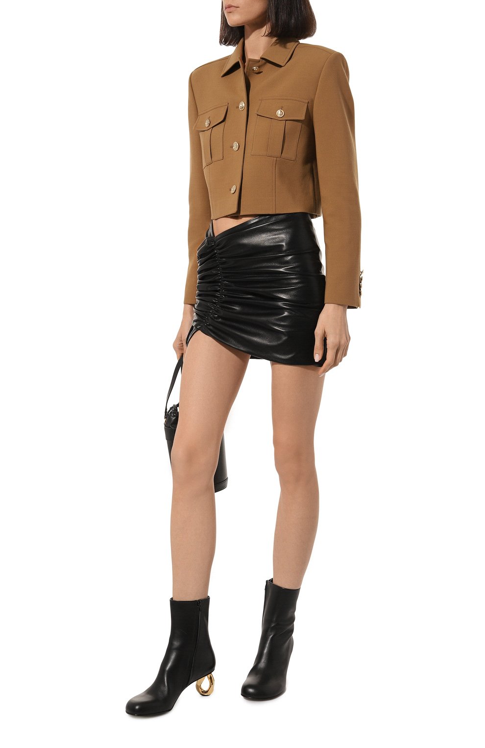 Кожаная юбка THE MANNEI, арт. LESH0W LEATHER SKIRT, фото 2