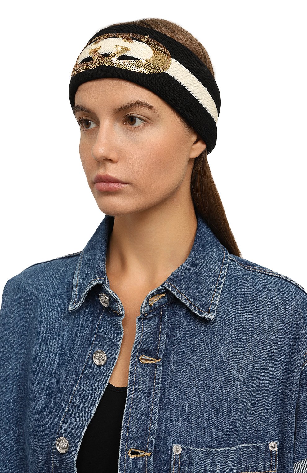 Шерстяная повязка на голову GUCCI, арт. 577832 3GD34, фото 2