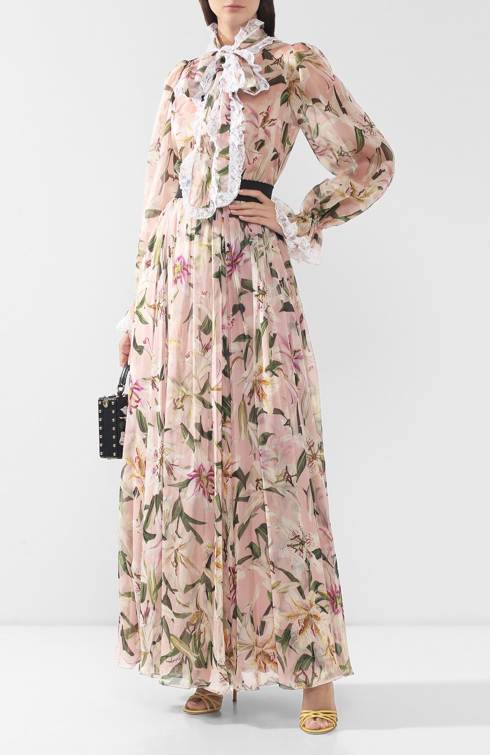 Блузка из смеси шелка и хлопка DOLCE & GABBANA, арт. F5K80T/HS148, фото 2