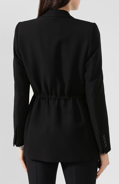 Жакет из смеси шерсти и шелка GUCCI черного цвета по цене 272500 руб., арт. 595202/ZACYQ, фото 4 Жакет из смеси шерсти и шелка GUCCI, арт. 595202/ZACYQ, фото 4