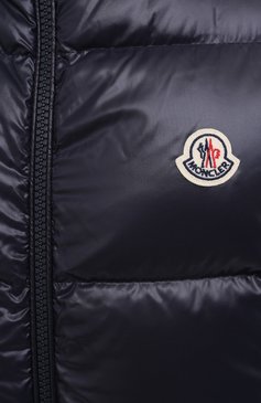 Мужская пуховик dincer MONCLER темно-синего цвета, арт. G2-091-1A000-90-68950 | Фото 5 (Рукава: Длинные; Материал утеплителя: Пух и перо; Длина (верхняя одежда): Короткие; Материал внешний: Синтетический материал; Материал подклада: Синтетический материал; Кросс-КТ: Куртка; Мужское Кросс-КТ: пуховик-короткий; Стили: Спорт-шик; Материал сплава: Проставлено; Драгоценные камни: Проставлено)