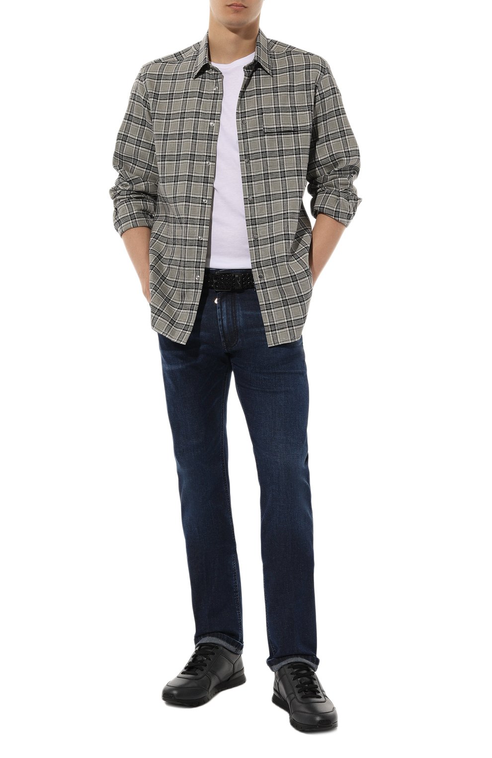 Кожаные кроссовки KITON, арт. USSA114N0109805, фото 2