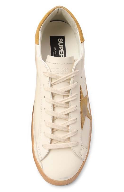 Кожаные кеды Super Star Golden Goose Deluxe Brand GMF00101.F007522 Белый  GMF00101.F007522 Фото 6