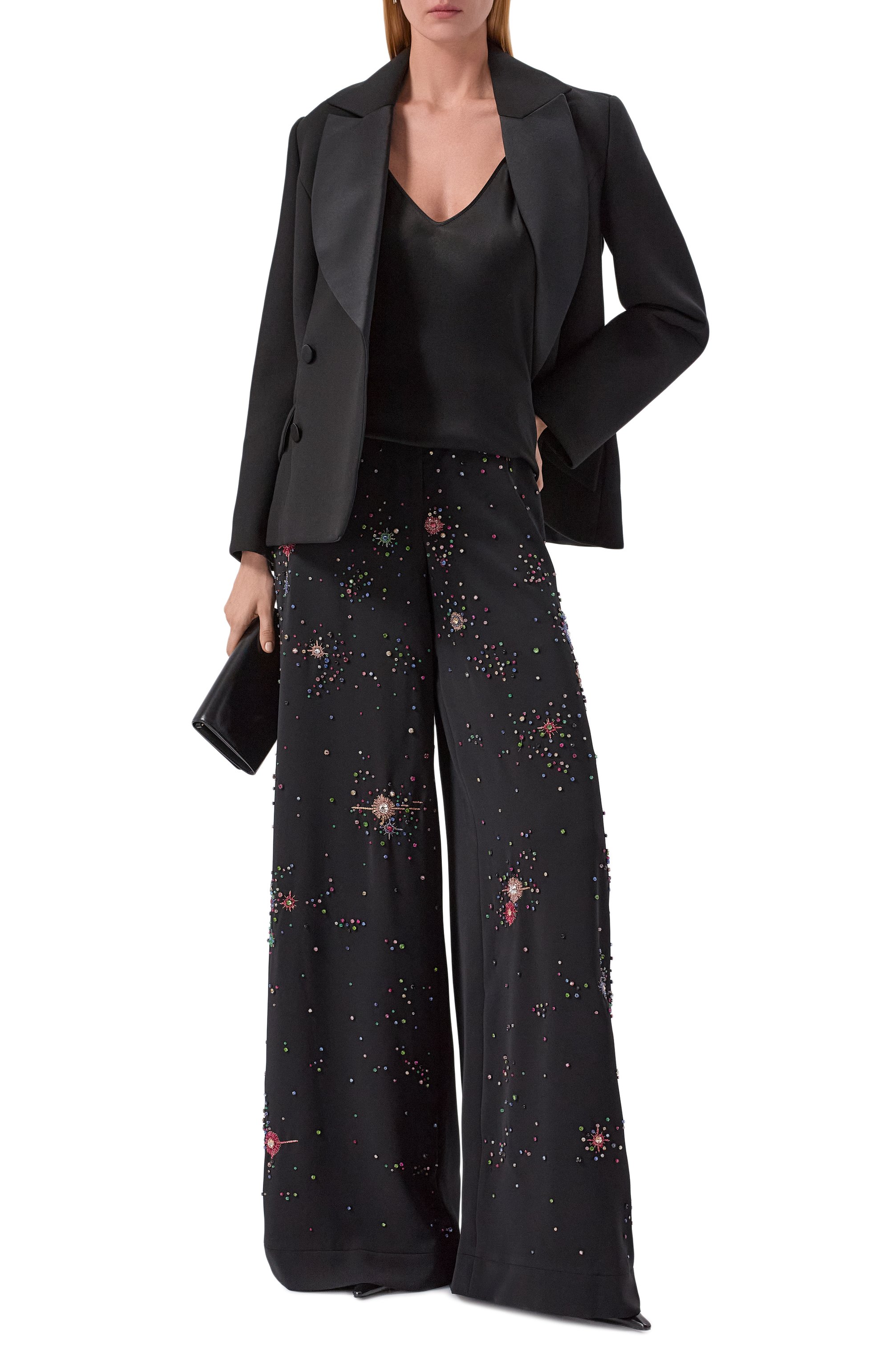 Брюки с отделкой стразами ZUHAIR MURAD, арт. PTR25029/CRCA018, фото 2