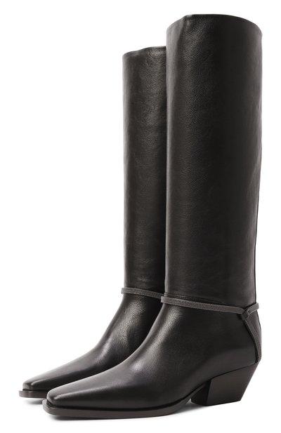 Женские кожаные сапоги BRUNELLO CUCINELLI, арт. MZ0RC3052