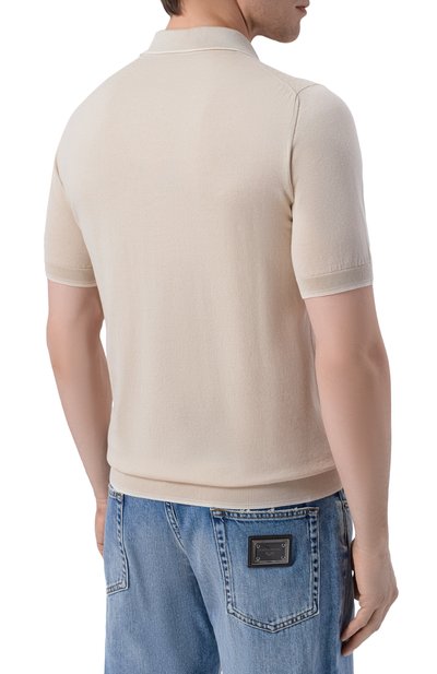 Поло из хлопка и шелка ANDREA CAMPAGNA, арт. SU26C0S280-01/C0S261, фото 4