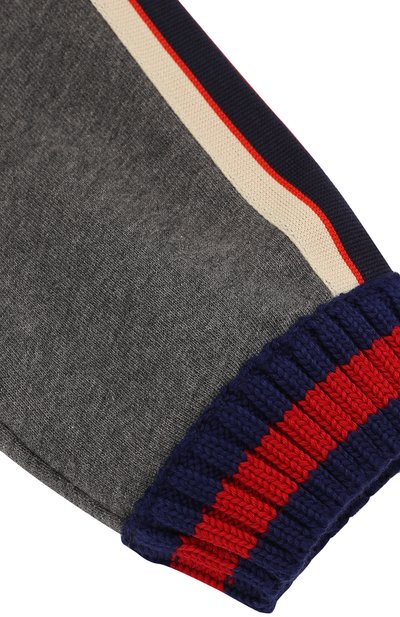 Хлопковые джоггеры с лампасами GUCCI, арт. 497950/X9L52, фото 3