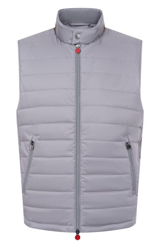 Утепленный жилет Kiton UW2195V0422H08/48-60 Серый UW2195V0422H08/48-60