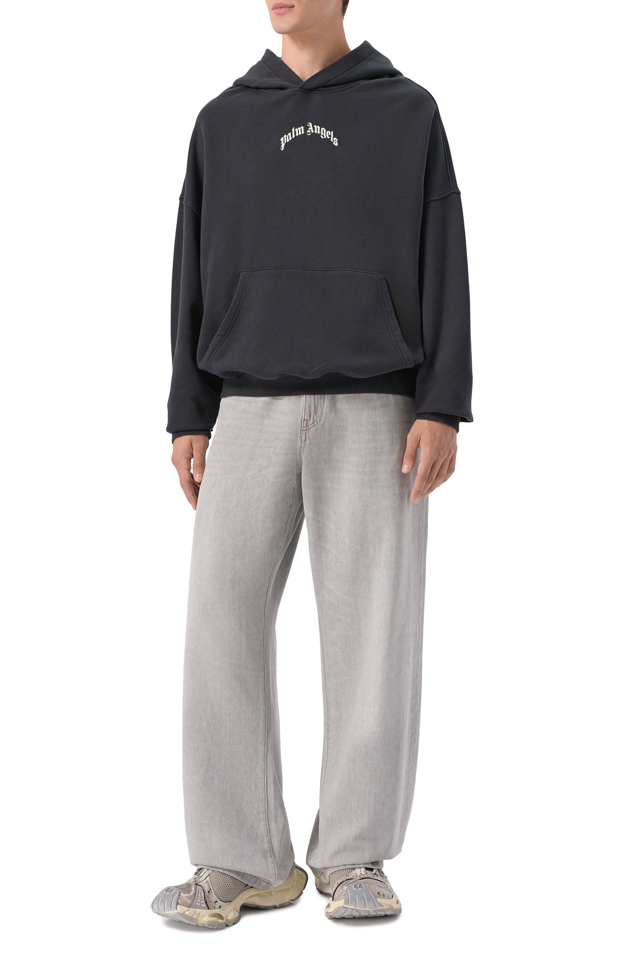 Хлопковое худи PALM ANGELS, арт. PMBB17EF25FLE004, фото 2