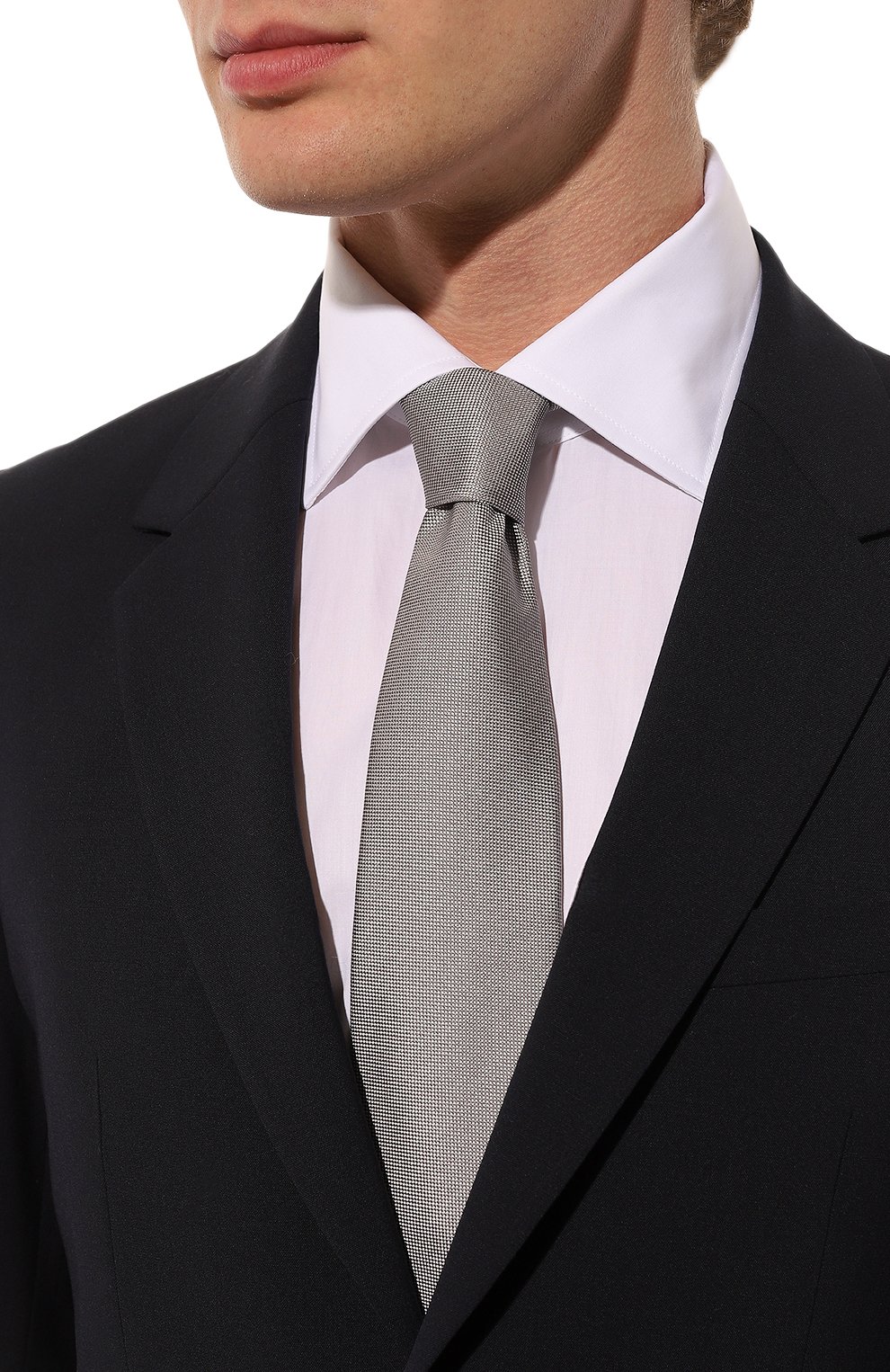 Галстук BOSS серебряного цвета по цене 10500 руб., арт. 50520978, фото 2 Галстук BOSS, арт. 50520978, фото 2