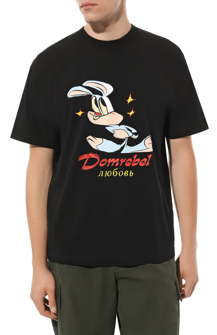 Хлопковая футболка DOMREBEL, арт. BUNNY L0VE/T-SHIRT, фото 1