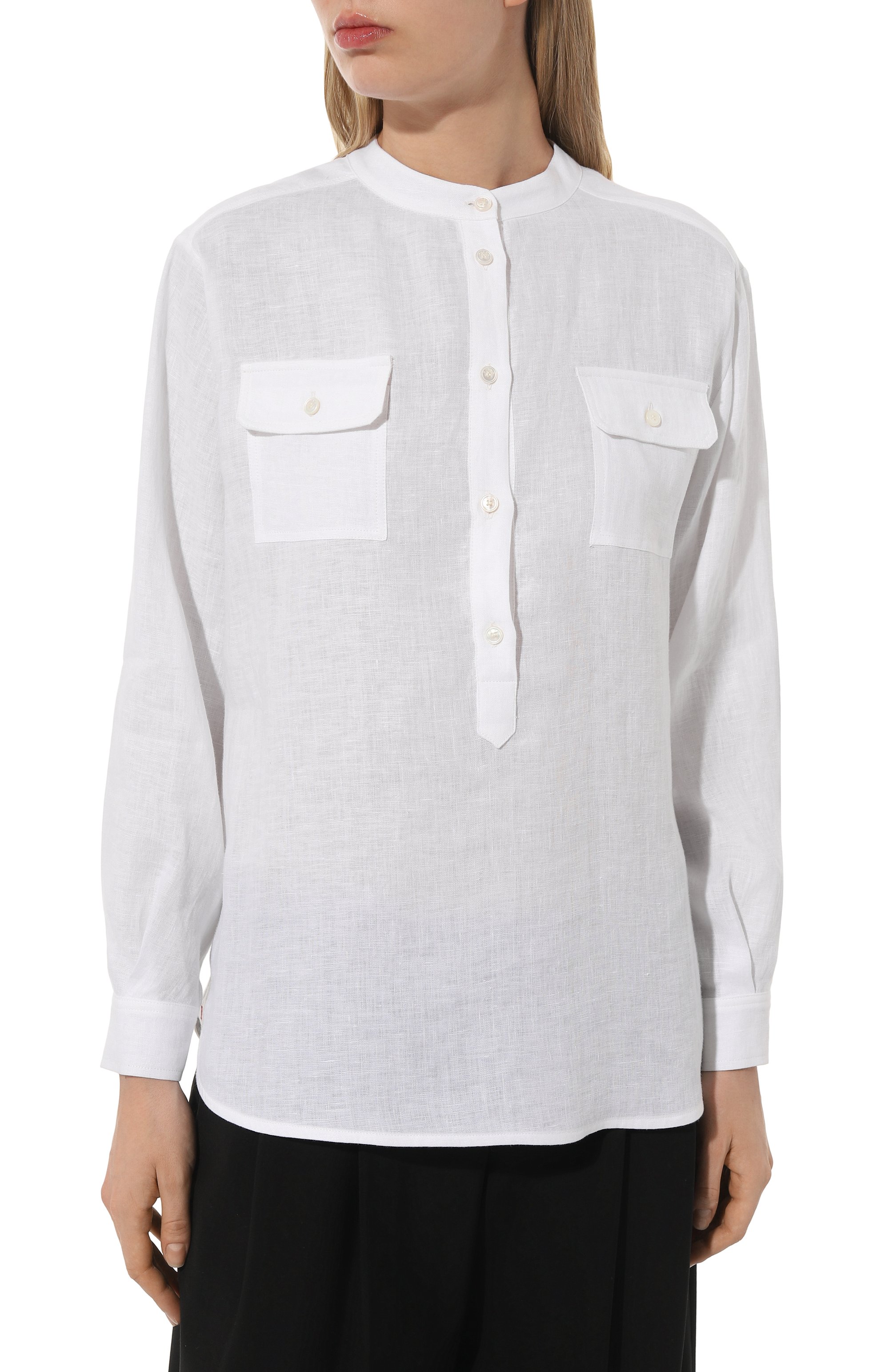 Льняная рубашка KITON, арт. D55448H08838, фото 3