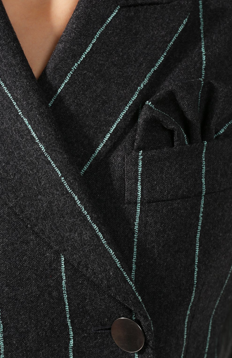 Шерстяной жакет GIORGIO ARMANI голубого цвета по цене 268000 руб., арт. 9WHGG09A/T016P, фото 5 Шерстяной жакет GIORGIO ARMANI, арт. 9WHGG09A/T016P, фото 5