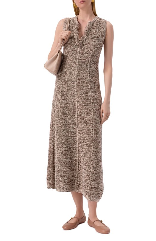 Кожаные балетки Carla Gianvito Rossi G22223.05G0M.NAPPRAL Бежевый  G22223.05G0M.NAPPRAL Фото 2