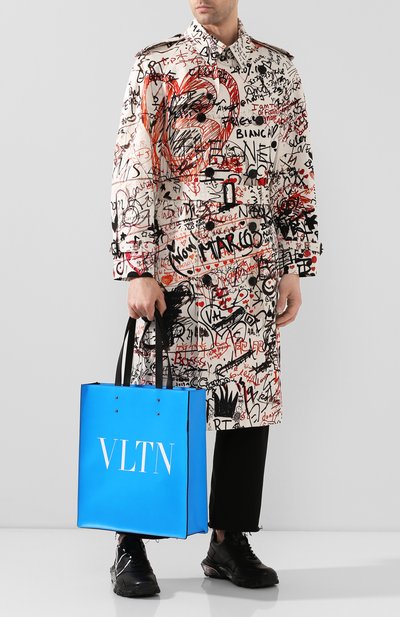 Кожаная сумка тоут vltn VALENTINO, арт. TY0B0731/LNG, фото 2