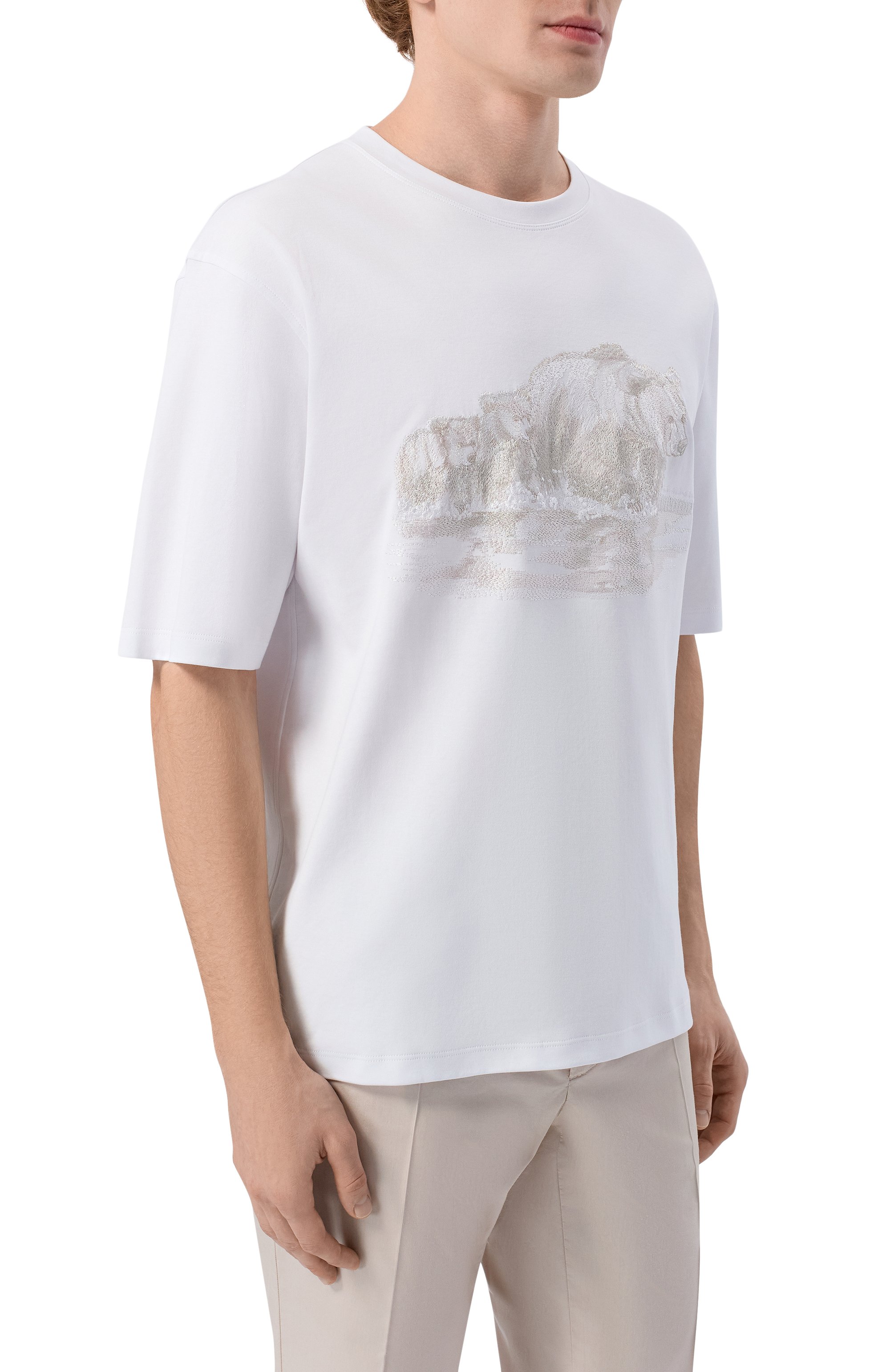 Хлопковая футболка STEFANO RICCI, арт. MNH6205350/LUXT, фото 3