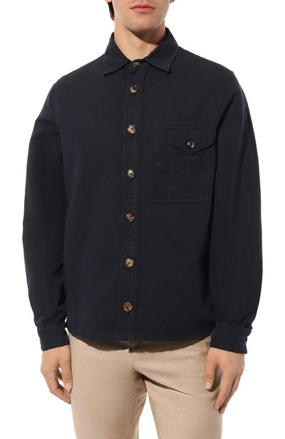 Куртка-рубашка изо льна и хлопка BRUNELLO CUCINELLI, арт. M291DB6220, фото 3