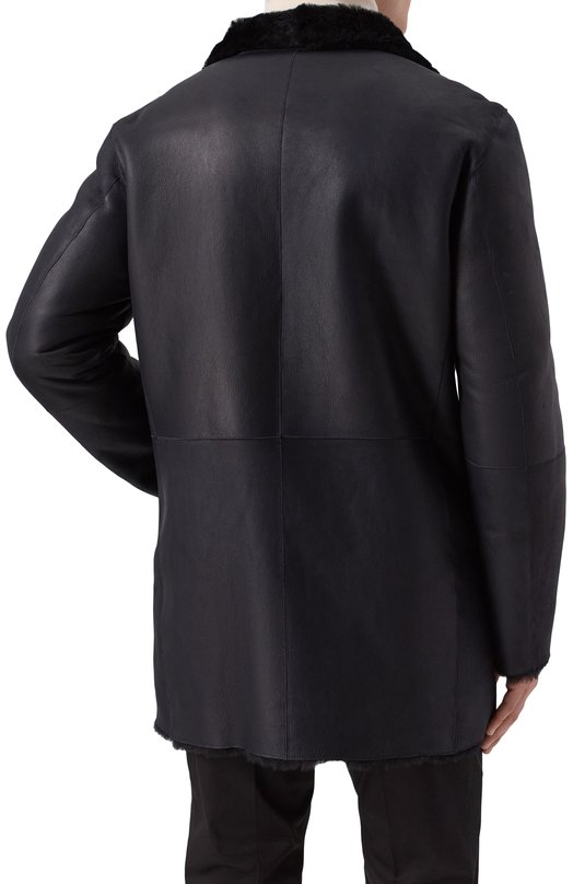Двусторонняя дубленка из овчины Giorgio Armani 4SB03P/4SP19 Синий  4SB03P/4SP19 Фото 4