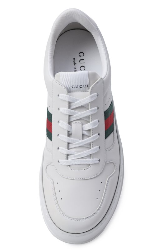 Кожаные кеды Gucci 848317/UPG40 Белый  848317/UPG40 Фото 5