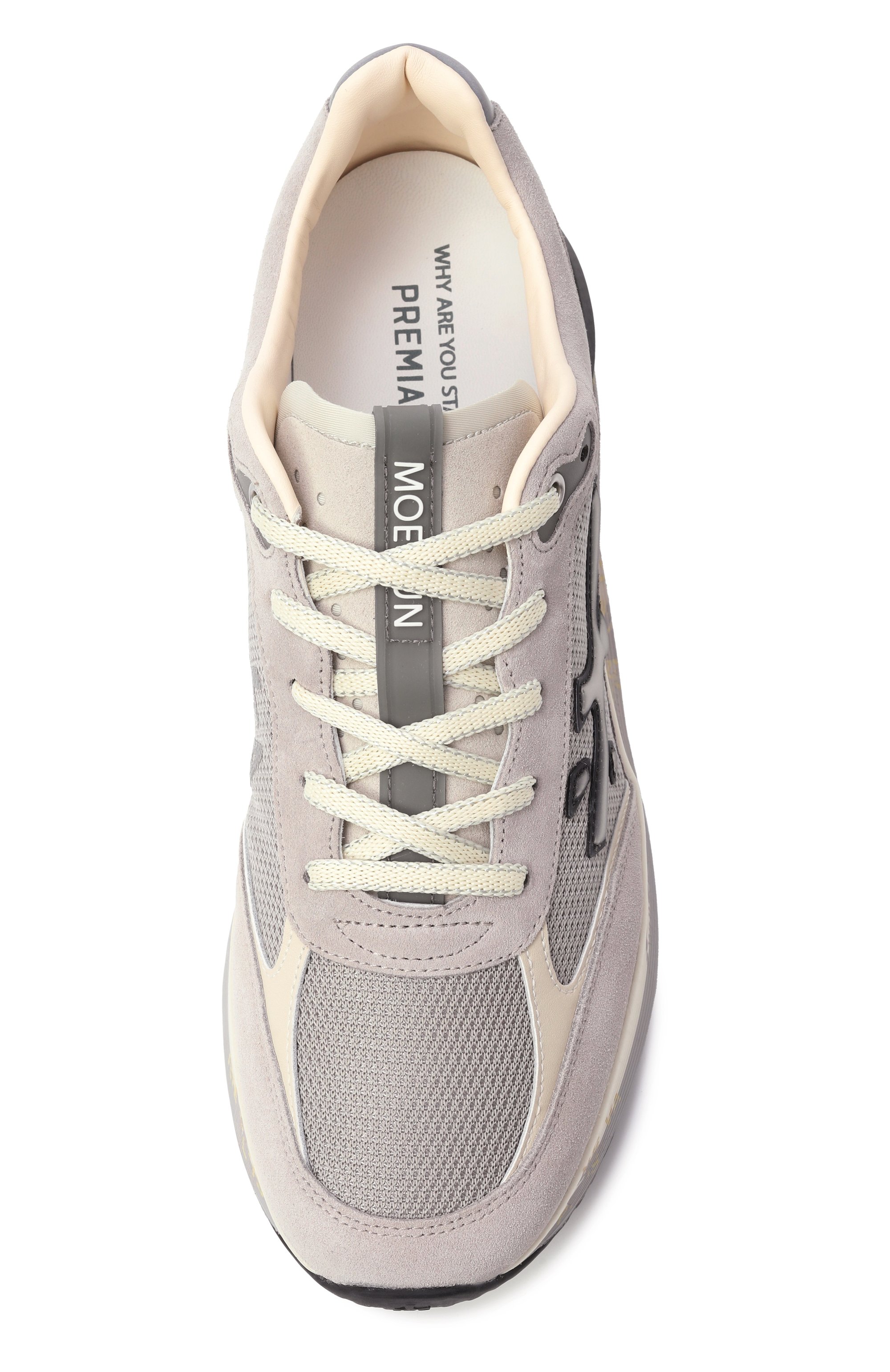 Комбинированные кроссовки moerun PREMIATA серого цвета по цене 33600 руб., арт. M0ERUN/VAR 7304, фото 6 Комбинированные кроссовки moerun PREMIATA, арт. M0ERUN/VAR 7304, фото 6