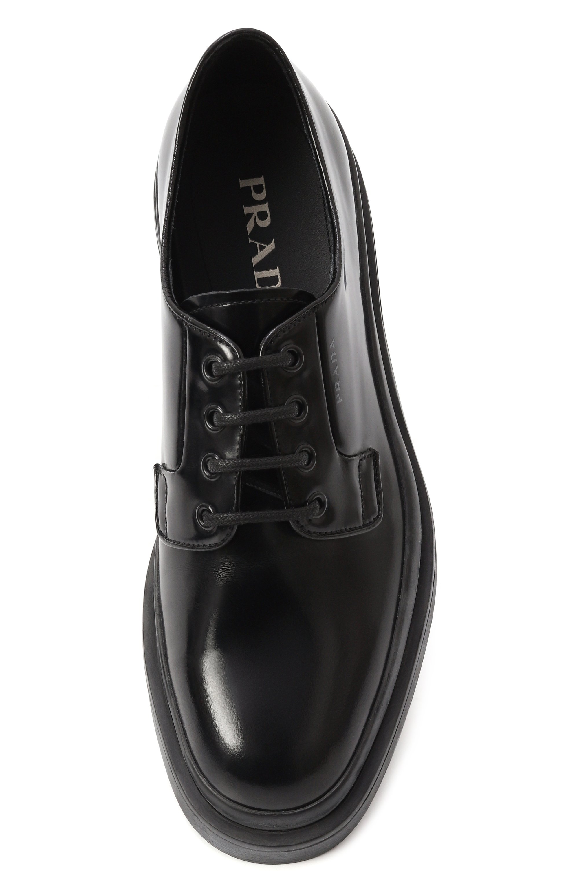 �Кожаные дерби PRADA, арт. 2EE311-P39-F0002-G000, фото 6