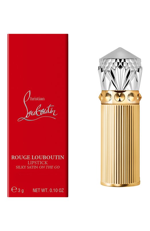 фото Помада для губ с атласным блеском rouge louboutin silky satin on the go, оттенок grenade love christian louboutin