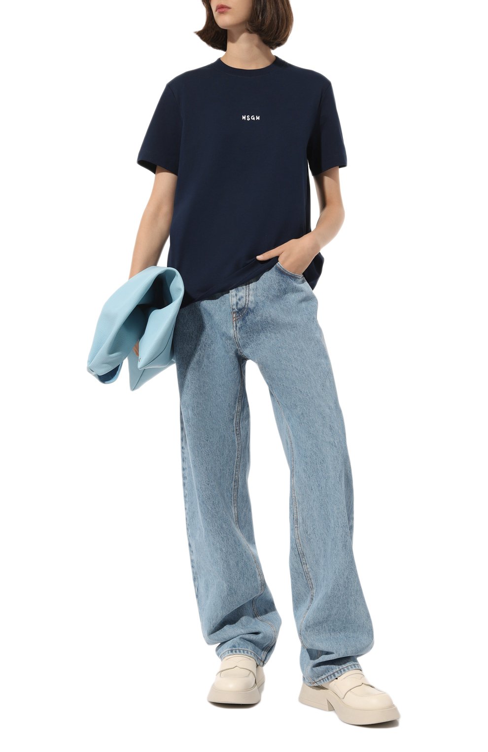 Хлопковая футболка MSGM, арт. 3541MDM550/237798, фото 2