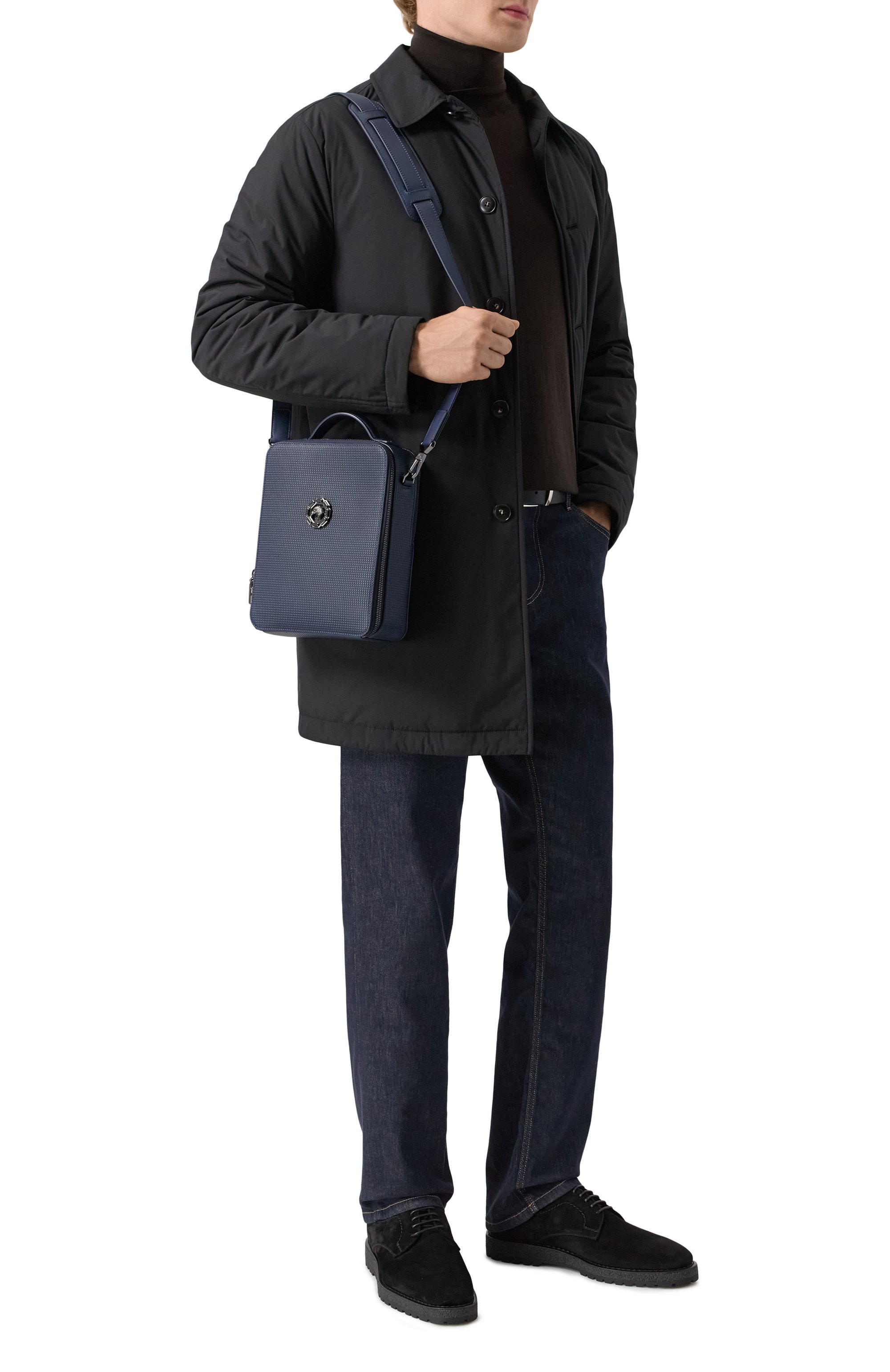 Сумка STEFANO RICCI темно-синего цвета по цене 382000 руб., арт. ND218I1GTU/REVH, фото 7 Сумка STEFANO RICCI, арт. ND218I1GTU/REVH, фото 7