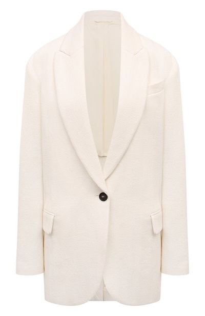 Женский жакет из хлопка и льна BRUNELLO CUCINELLI, арт. MH5712083