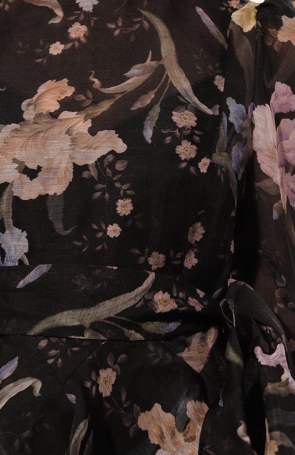 Платье изо льна и шелка ZIMMERMANN черного цвета по цене 246000 руб., арт. 6607DF242, фото 5 Платье изо льна и шелка ZIMMERMANN, арт. 6607DF242, фото 5