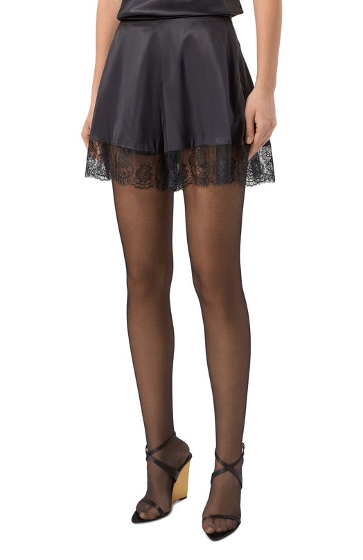 Шелковые шорты Nina Ricci 26PCPA028/SE1415 Чёрный  26PCPA028/SE1415 Фото 3