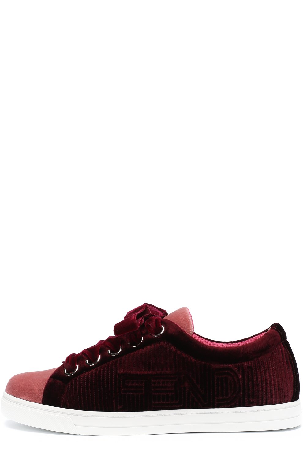 Текстильные кеды stripy с логотипом бренда на шнуровке FENDI, арт. 8E6664 A0UQ, фото 3