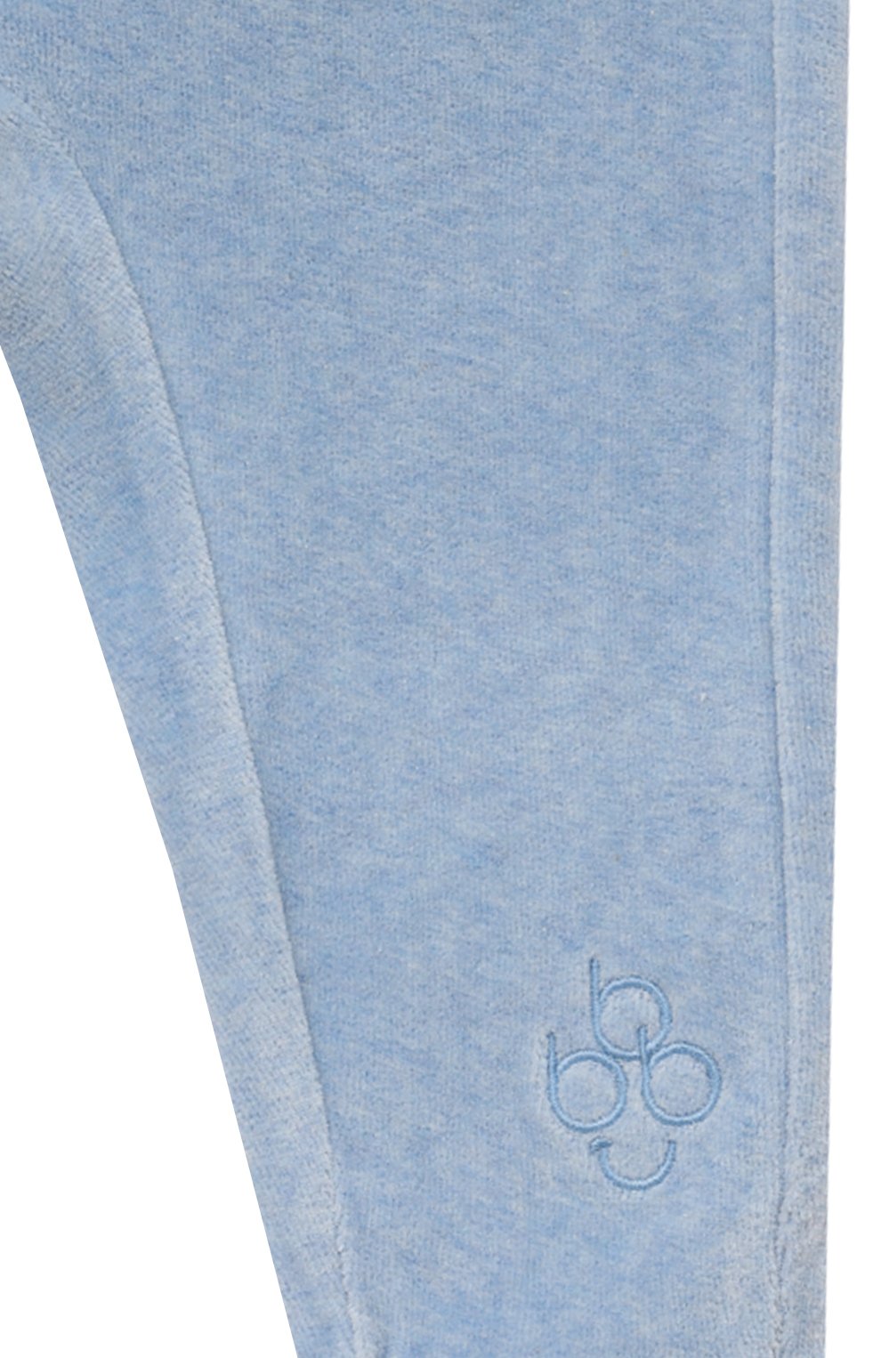 Велюровые брюки BABYBU голубого цвета по цене 4340 руб., арт. PE1040ES., фото 3 Велюровые брюки BABYBU, арт. PE1040ES., фото 3