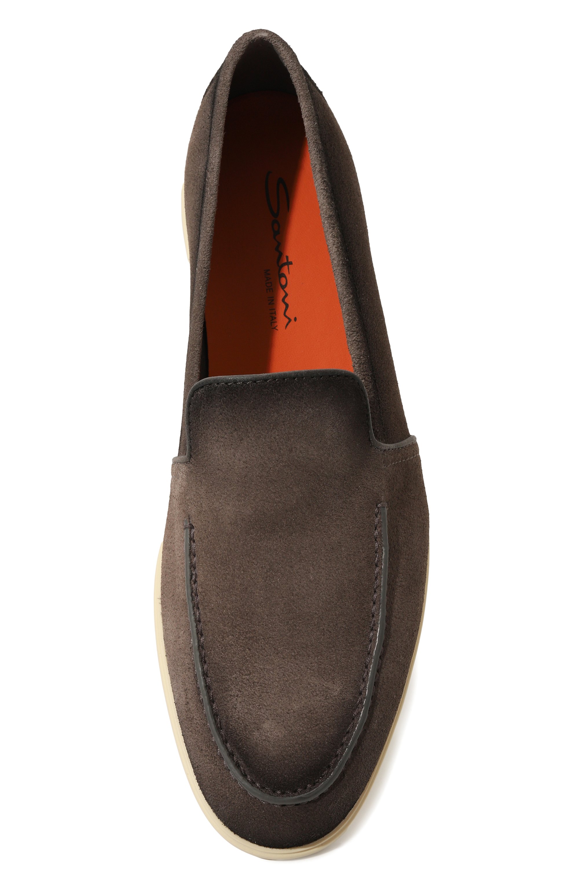 Замшевые лоферы malibu SANTONI, арт. MGAG18777TICSSG5N01, фото 6