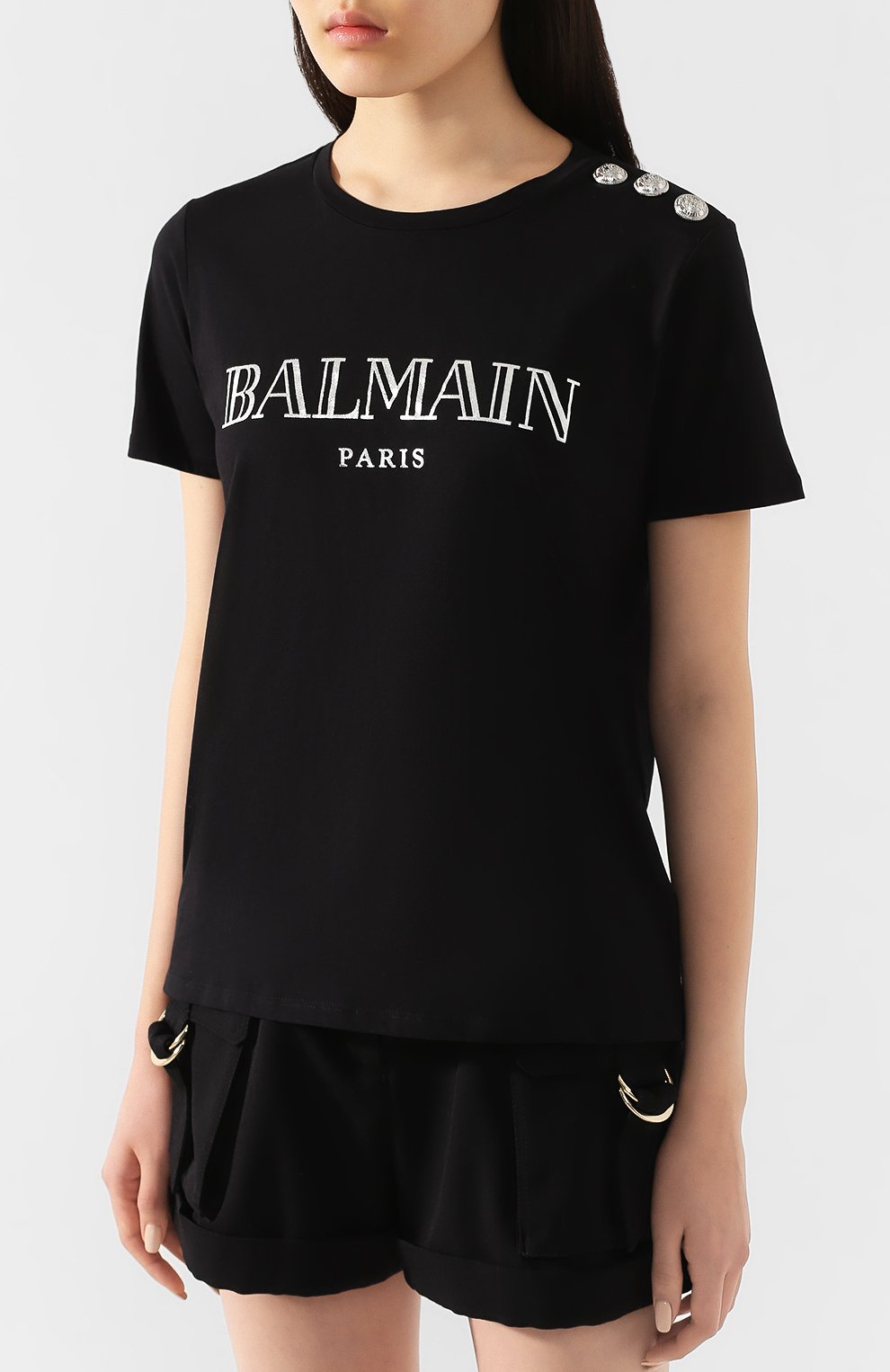 Хлопковая футболка BALMAIN, арт. TF11350/I366, фото 3