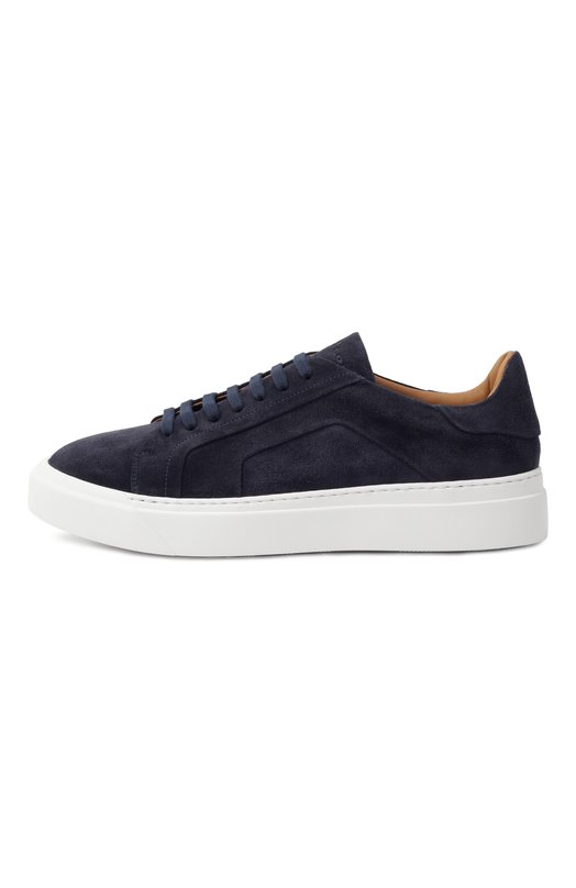 Замшевые кеды Kiton USSA268N0127902 Синий  USSA268N0127902 Фото 4