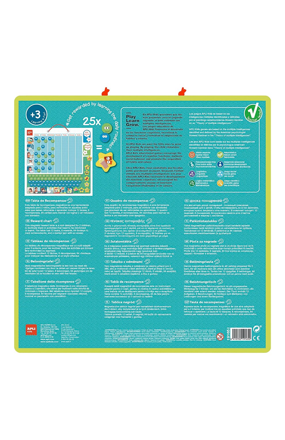 Магнитная таблица мотивация ребенка APLI KIDS, арт. 19165, фото 3