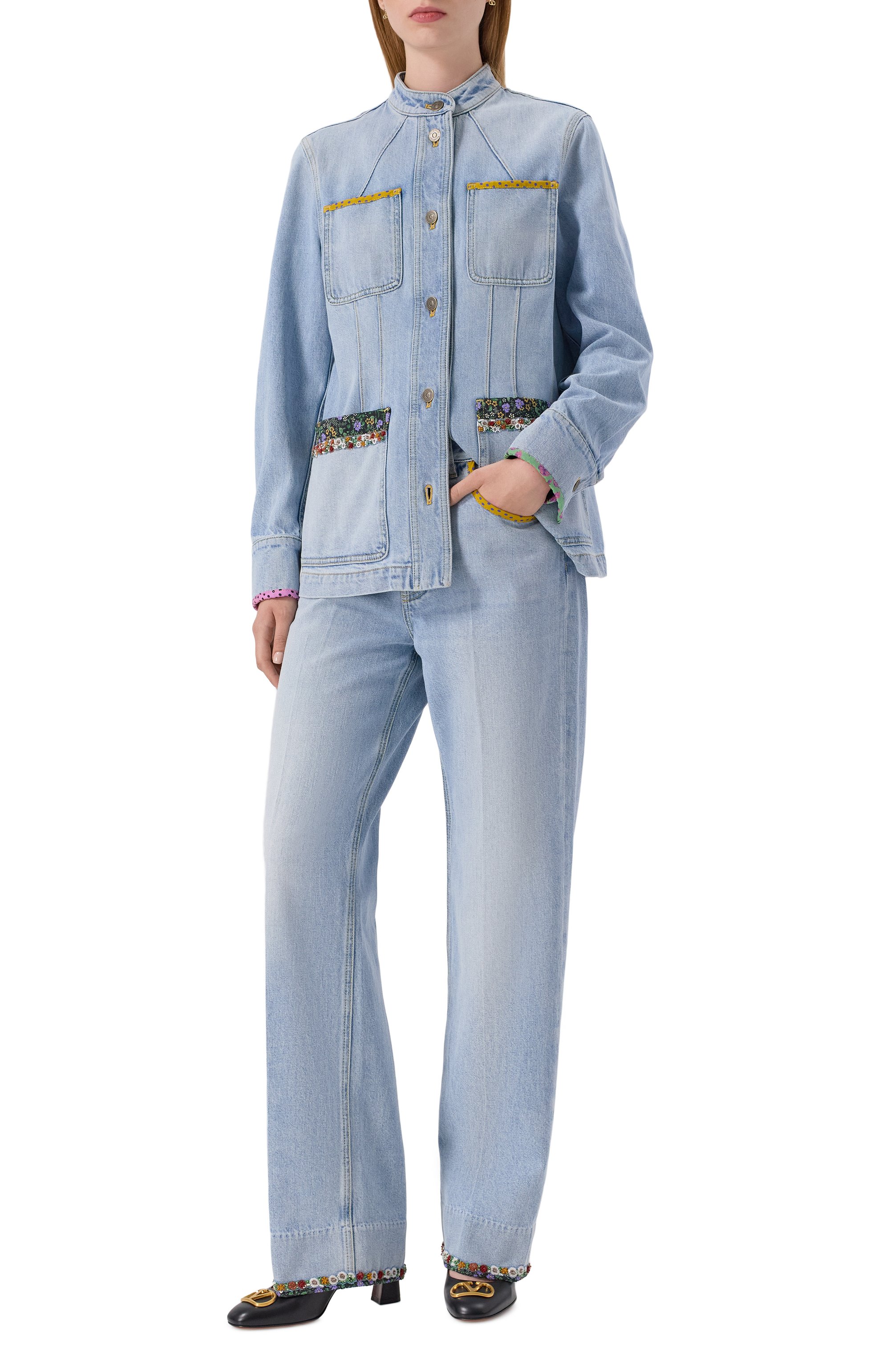 Джинсовая куртка VALENTINO, арт. 7B3DC03N94W, фото 2