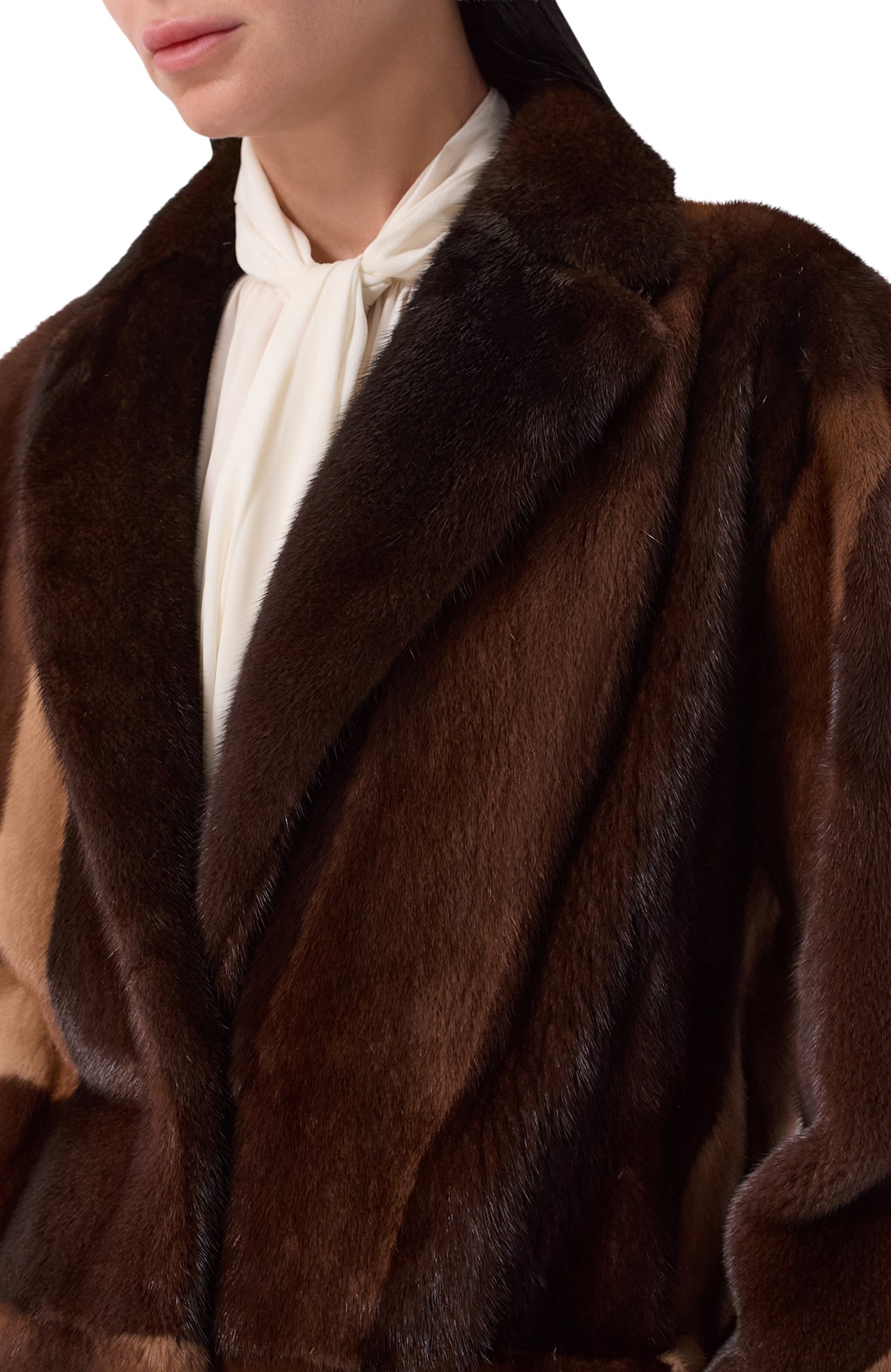 Шуба из норки KITON коричневого цвета по цене 3145000 руб., арт. D60683AK0538F29, фото 5 Шуба из норки KITON, арт. D60683AK0538F29, фото 5
