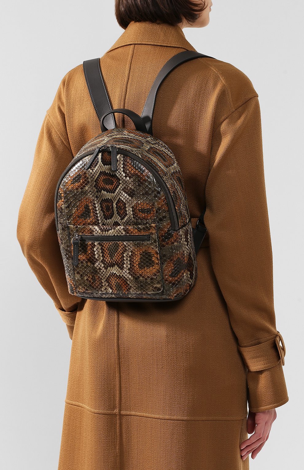 Рюкзак из кожи питона BRUNELLO CUCINELLI коричневого цвета по цене 482000 руб., арт. MBPXD2078P/PBIV, фото 5 Рюкзак из кожи питона BRUNELLO CUCINELLI, арт. MBPXD2078P/PBIV, фото 5