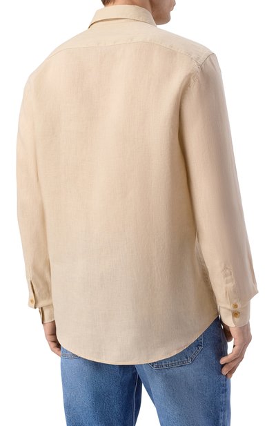 Льняная рубашка PALM ANGELS, арт. PMGE04NS26FAB001, фото 4