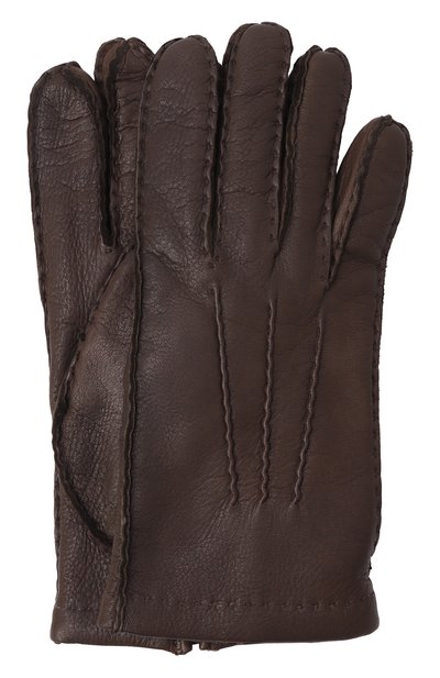 Мужские кожаные перчатки MVST, арт. SG02/321BM 0080/DEER CASH LINED