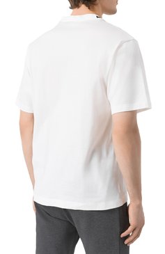 Мужская хлопковая футболка DOLCE & GABBANA белого цвета, арт. G8PN9T/G704S | Фото 4 (Длина (для топов): Стандартные; Рукава: Короткие; Стили: Кэжуэл; Принт: С принтом; Материал внешний: Хлопок; Мужское Кросс-КТ: Футболка-одежда; Кросс-КТ: Джерси)
