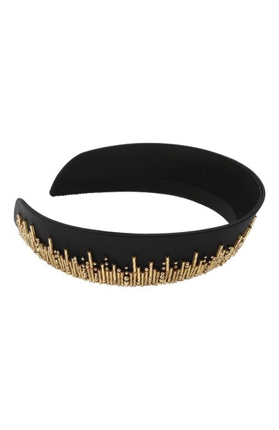 Кокошник PANFIL черного цвета по цене 30000 руб., арт. 0-KOK-GST, фото 2 Кокошник PANFIL, арт. 0-KOK-GST, фото 2